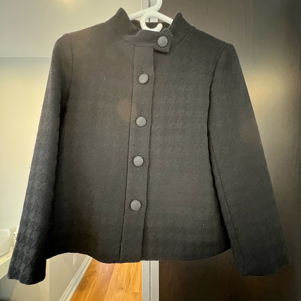 Teenflo black wool blazer size 4